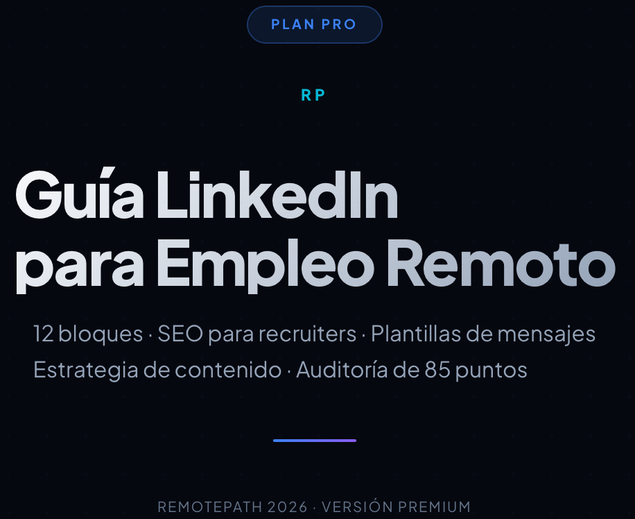 Vista previa — Guía LinkedIn RemotePath